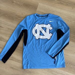 Nike UNC North Carolina Tar Heels Logo Long Sleeve